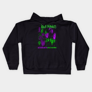 IDLE HANDS - A boy and his hand Kids Hoodie